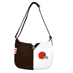 Cleveland Browns Pebble Split Hobo Shoulder Bag