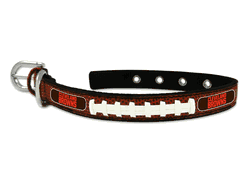 Cleveland Browns Pet Collar Leather Classic Football Size Small