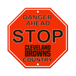 Cleveland Browns Plastic Stop Sign