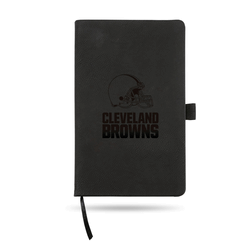 Cleveland Browns Primary Black Laser Engraved Small Notepad