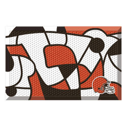 Cleveland Browns Rubber Scraper Door Mat XFIT Design