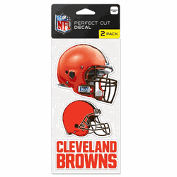Cleveland Browns Set of 2 Die Cut Decals