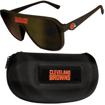 Cleveland Browns Shield Sunglasses with Case