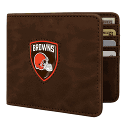 Cleveland Browns Shield Wallet - Brown