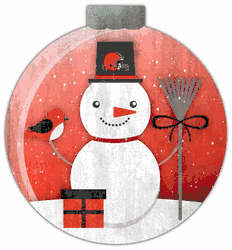 Cleveland Browns Snowglobe 12in Wall Art