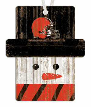 Cleveland Browns Snowman Ornament