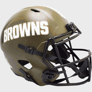 Cleveland Browns Speed Replica Full Size Football Helmet SALUTE TO SERVICE
