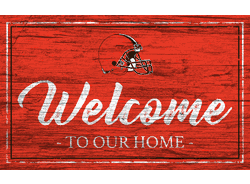 Cleveland Browns Team Color Welcome 11x19 Sign