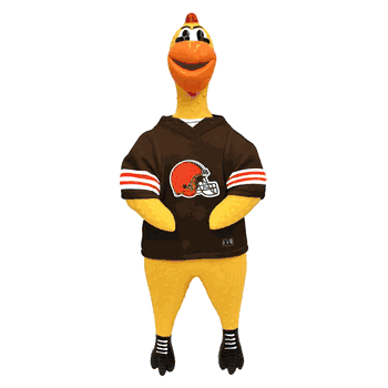 Cleveland Browns Team Rubber Chicken Toy