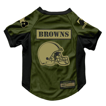 Cleveland Browns Valor Pet Stretch Jersey - Large