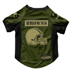Cleveland Browns Valor Pet Stretch Jersey - XS