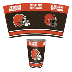 Cleveland Browns Wastebasket 3.3 Gallon Tin