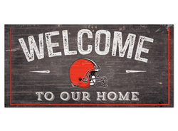 Cleveland Browns Welcome Distressed 6 x 12