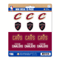 Cleveland Cavaliers 12 Count Mini Decal Sticker Pack