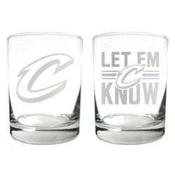 Cleveland Cavaliers 2pc Rocks Glass Set