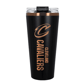Cleveland Cavaliers 32oz Black and Copper Big Slim with Straw