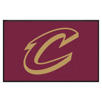 Cleveland Cavaliers 4X6 High-Traffic Mat with Durable Rubber Backing - Landscape Orientation