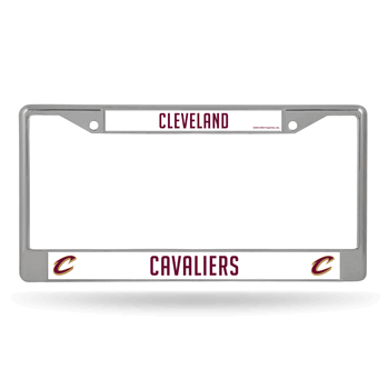 Cleveland Cavaliers Standard Chrome Frame with Plastic Inserts 12