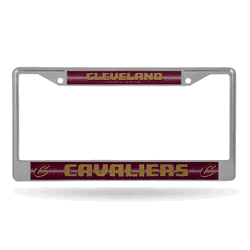 Cleveland Cavaliers Classic 12" x 6" Silver Bling Chrome Car/Truck/SUV Auto Accessory