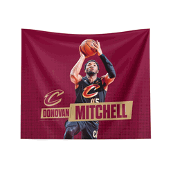Cleveland Cavaliers Donovan Mitchell NBA  Printed Wall Hanging 34x40 inches