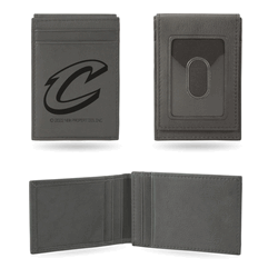 Cleveland Cavaliers Gray Laser Engraved Front Pocket Wallet