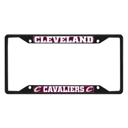 Cleveland Cavaliers Metal License Plate Frame Black Finish