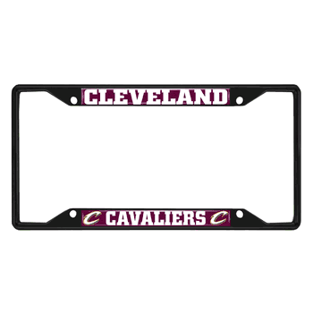 Cleveland Cavaliers Metal License Plate Frame Black Finish