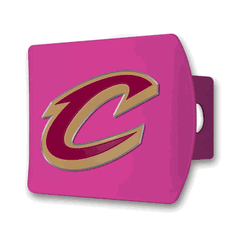 Cleveland Cavaliers Pink Metal Hitch Cover with  3D Color Emblem