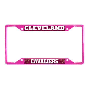 Cleveland Cavaliers Pink Metal License Plate Frame - 6.25