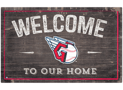 Cleveland Guardians 11x19 Welcome to our Home Sign