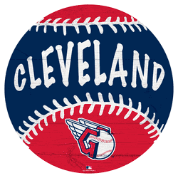 Cleveland Guardians 12" Baseball Cutout Sign with City Name