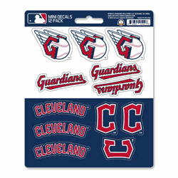 Cleveland Guardians 12 Count Mini Decal Sticker Pack
