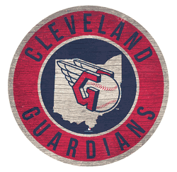 Cleveland Guardians 12 in. Circle w/ State Sign