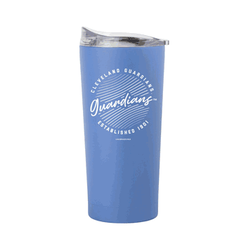 Cleveland Guardians 20oz Retro Script Arctic Powder Coat Tumbler