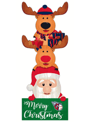 Cleveland Guardians 31" Santa Stack Leaner