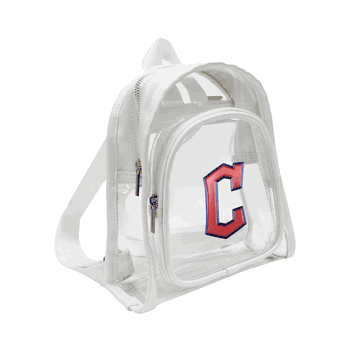 Cleveland Guardians 3D Logo Clear Mini Backpack