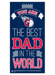 Cleveland Guardians Best Dad in the World 6x12 Sign