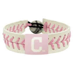 Cleveland Guardians Bracelet Classic Baseball Pink C Logo CO