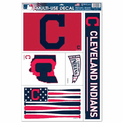 Cleveland Guardians Decal 11x17 Multi Use 5 Piece