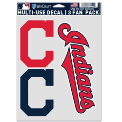 Cleveland Guardians Decal Multi Use Fan 3 Pack