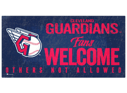 Cleveland Guardians Fans Welcome 6x12 Sign