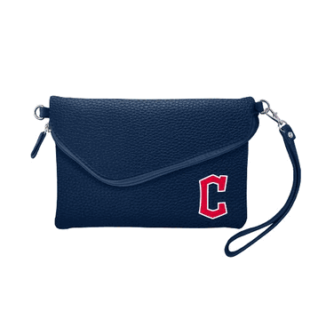 Cleveland Guardians Fold Over Crossbody Pebble NAVY