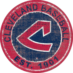 Cleveland Guardians Heritage Logo Round Sign