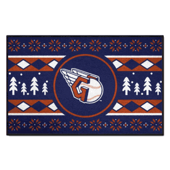 Cleveland Guardians Holiday Sweater Starter Mat Accent Rug - 19in. x 30in.