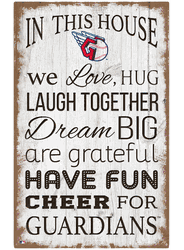 Cleveland Guardians In This House 11x19 Sign