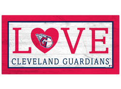Cleveland Guardians Love 6x12 Sign