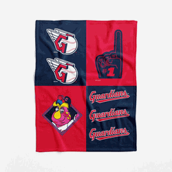 Cleveland Guardians MLB Domino Swaddle Blanket 40x50 inches