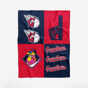 Cleveland Guardians MLB Domino Swaddle Blanket 40x50 inches