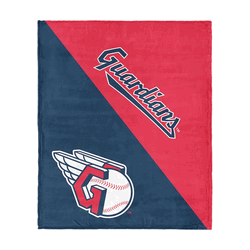 Cleveland Guardians MLB Halftone Silk Touch Throw Blanket 46x60 inches