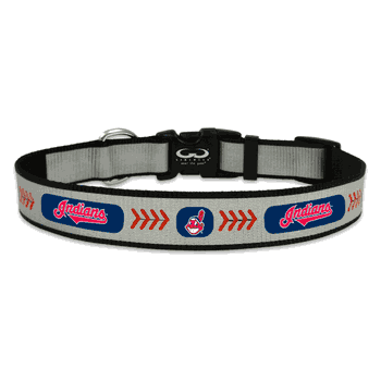 Cleveland Guardians Pet Collar Reflective Baseball Size Medium